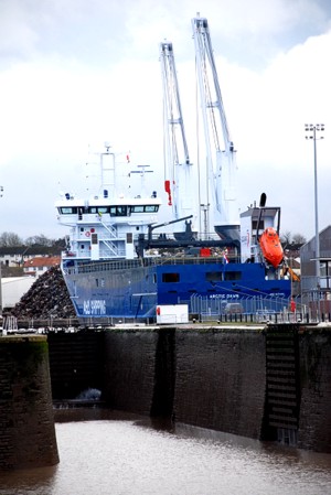 The Arctic Dawn at Sharpness Dock