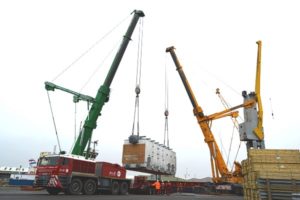 Project lift at Port of Boston