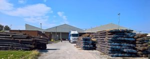 Construction steel at Mersey Wharf