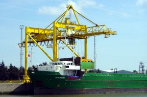 Container crane at the Port of Boston - part of the Victoria Group